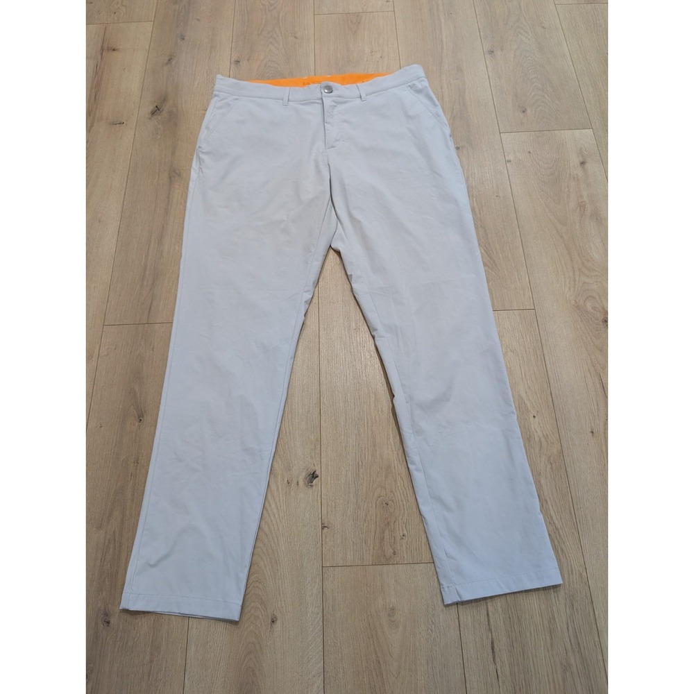 Macade Golf Men's Gray Four-Way Stretch Pants Size 36 x 32 Slim Fit EUC Jogger